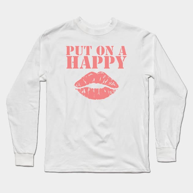 Put On A Happy Long Sleeve T-Shirt by jackan bilbo